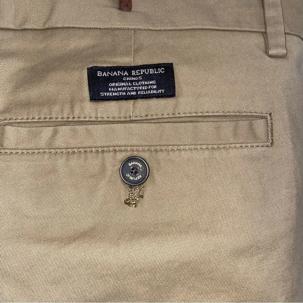 Banana Republic Tan Chinos Classic Cotton Men’s Pants 35/32